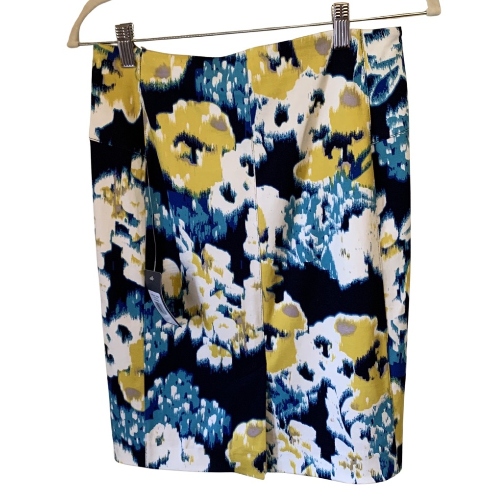 Lysse New York Charity Lined Pencil Skit Size Medium Yellow Black Blue